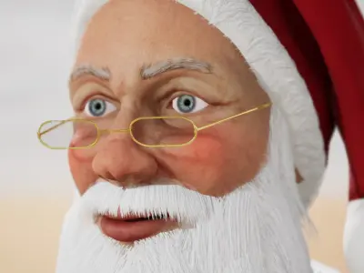 Santa Claus - UE4 Low-poly 3D model