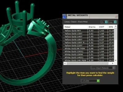 LUXURY DIOMOND RING FOR WOMEN 3D PRINTABLE MODEL 3D print model