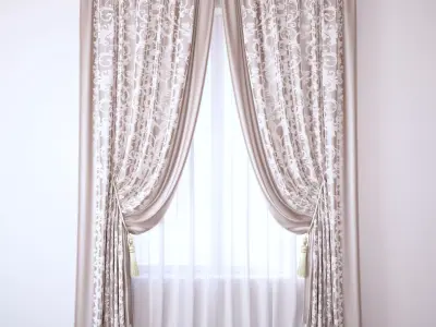Set 97 Curtains 3D model