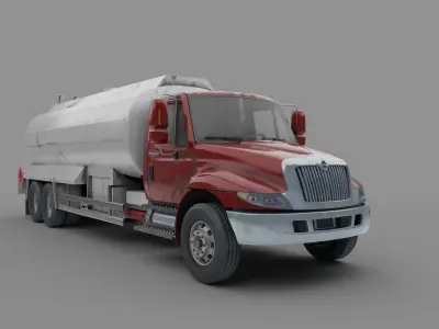 Truck International Durastar Low-poly 3D model