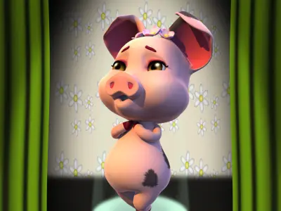 Bouguet Pig 3D model