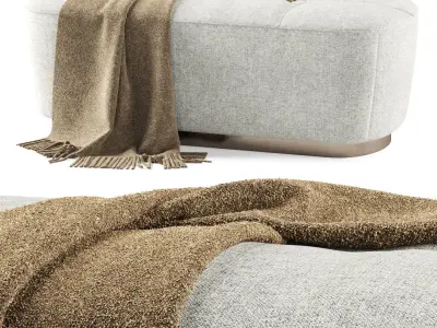 Minotti Jacques ottomans 3D model