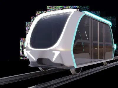 Rail Bus Free 3D model