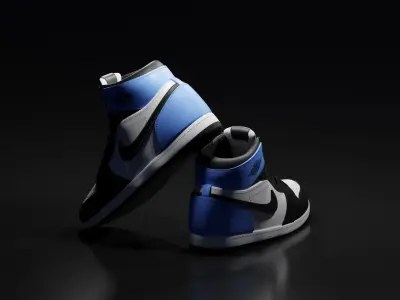 Air Jordan 1 Retro High OG  Low-poly 3D model