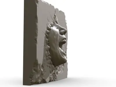 Struggle-Cry 3D print model