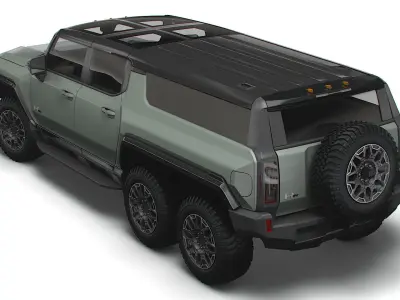 Hummer EV GMC SUV Crawler 2024 3D model