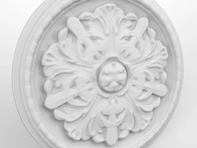 Crown Selling Stucco Round 3D SCANNED 3D model
