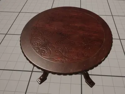 Nanite Unreal Engine 5 - Victorian Table  3D model