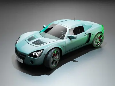 High Detailed Opel Speedster 3D model
