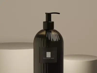 Luxury Hand Wash and Body Cream Low-poly 3D model