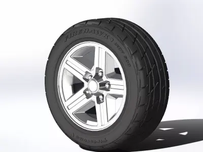 Wheels for scale model of Camaro IROC-Z 1985 3D print model