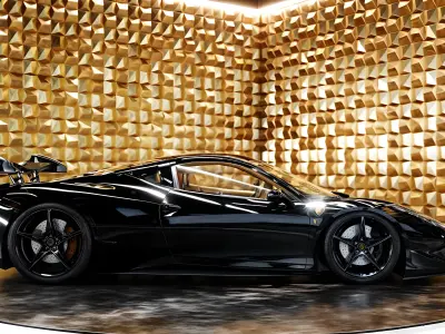 Ferrari 458 Italia  Low-poly 3D model