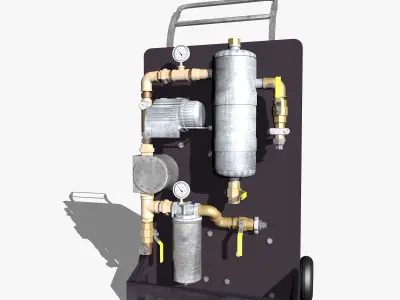 Diesel Fuel Tank Model 3D model