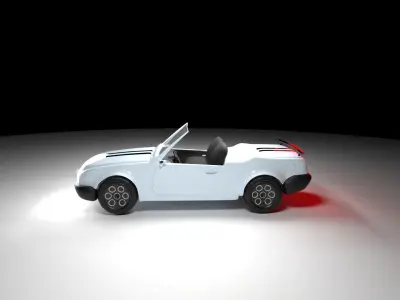 3d cartoon car modeling Free 3D model