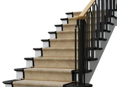 Neoclassical staircase 3 3D model