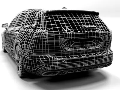 VOLVO V60 Low-poly 3D model