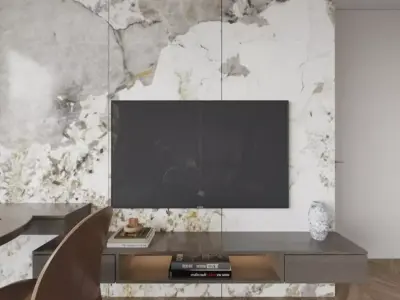 bedroom Modern panoramic 3D model