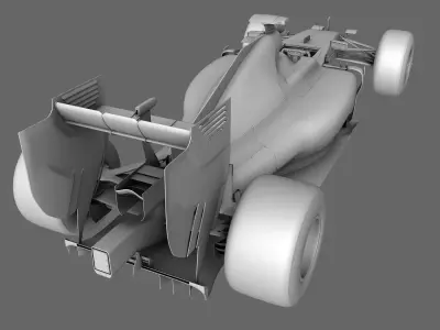 F1 Mercedes AMG W06 Season 2015 3D model