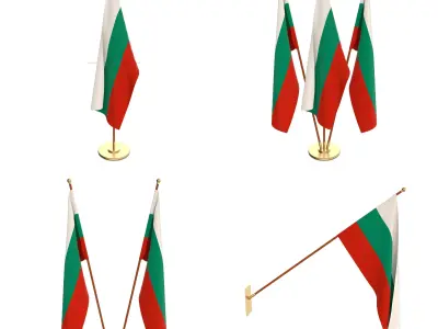Bulgaria Flag Pack 3D model