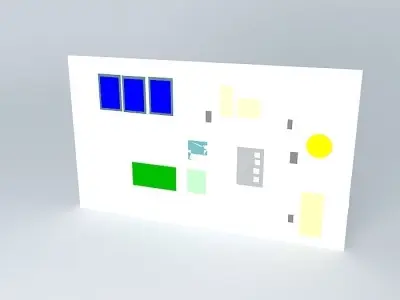 CAD Diagram Solar Back Up Power Source Free 3D model