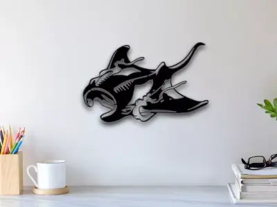 Stingray Wall Art 3D print model