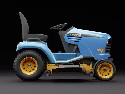 Lawn Mower Tractor 3D model