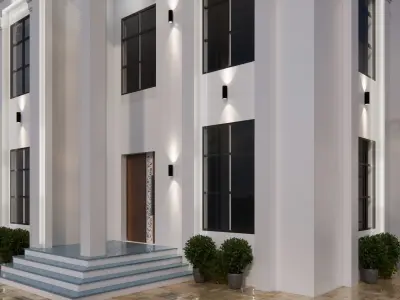 modern villa oman 3D model