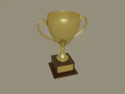 Golden Trophy 3D model