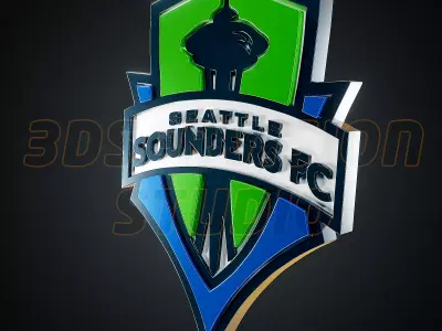 Seattle Sounders logo - Cinematic - 3D print 3D model