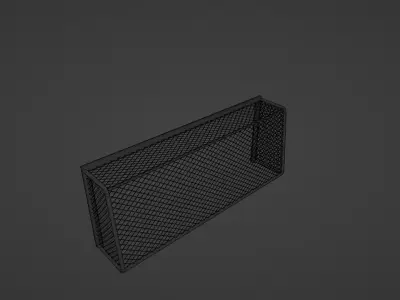 Soccer Goal Post Low-poly 3D model