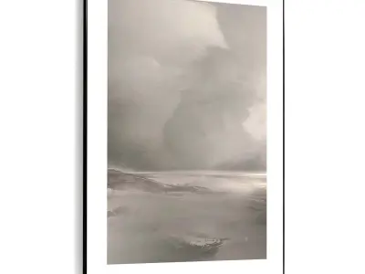 Plaster Two Photo Frame 394 Low-poly 3D model