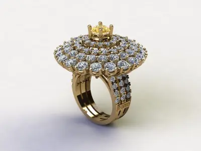 women ring new model design in Asia R20 3D model