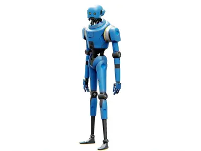 IMPERIAL PROT- DROID Rigged for Unreal Engine - Unity - MIXAMO  3D model