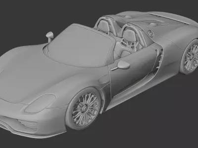 Porsche 918 spyder 3D print model