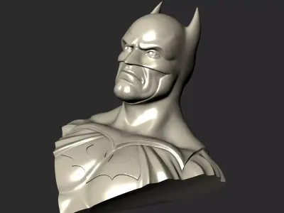 Batman gold statue Free 3D print model