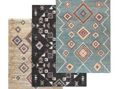 Rug Set 1409 3D model