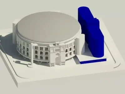 Centro comercial las arenas  barcelona 3D model
