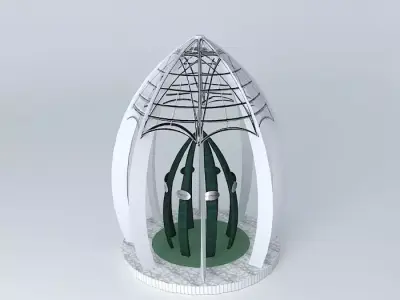 Šehidsko Memorial Characteristic Free 3D model