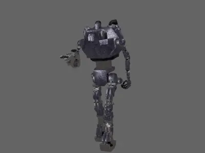 MiningRobot Free low-poly 3D model