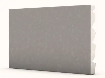 Hand-Laid Boulder Wall Module 3D model