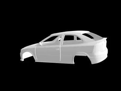 Opel Astra G 3doors Hatchback 3D print model
