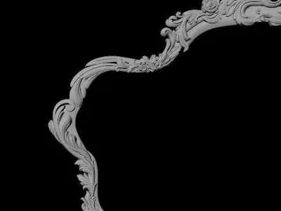 bed headboard 3D model