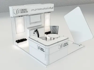 Booth Exhibition Stand a653d 3D model