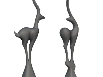 Deer Standing Deco 3D print model