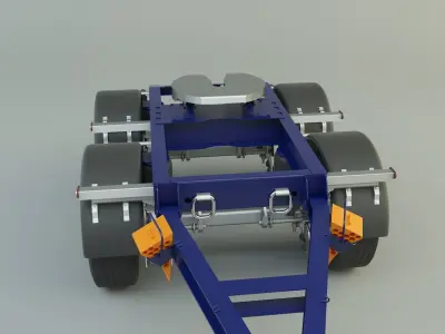 truck trailer 5 model 3D model