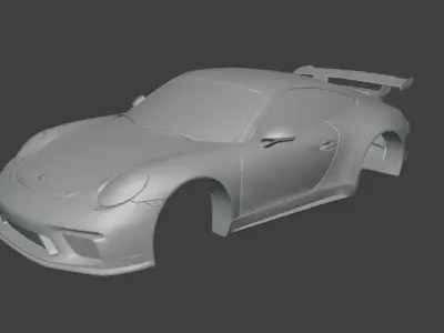 3D Printable RC Shell- GT3 Car  3D print model