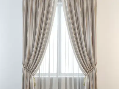 Set 18 Curtains 3D model