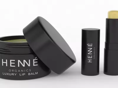 Henne Organics Luxury Lip Balm 3D model