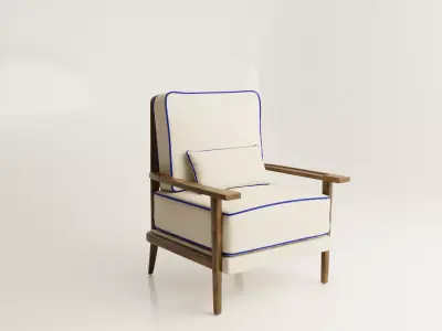 PIAZZETTA ARM CHAIR - LORO PIANA  3D model