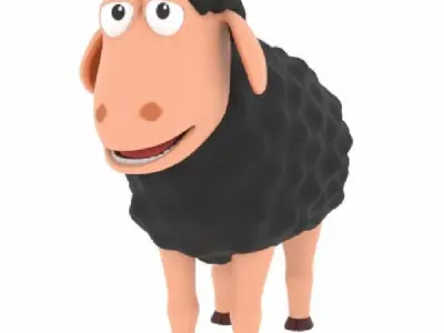 Cartoon Sheep 3D model